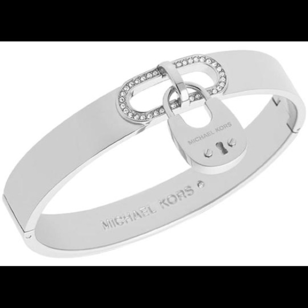 Michael Kors Cityscape Pave Crystal Padlock Bangle